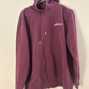 Adidas Womens S Burgundy Hoodie